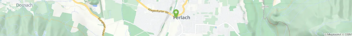 Map representation of the location for Adler-Apotheke in 9170 Ferlach